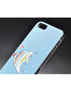 Kissing Fish Bling Swarovski Crystal Phone Cases - Ice Blue